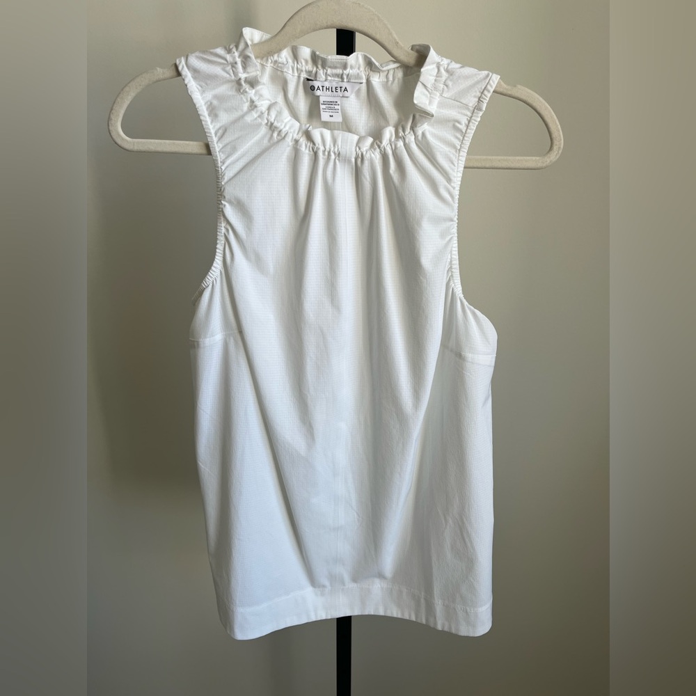 Athleta Boundless Tank Top White Medium Women’s Athletic Workout Yoga Running - Picture 3 of 9